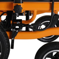 Drive Medical Transport Wheelchair Folding Transport Chair with 8” Wheels Black