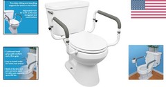 Sturdy Toilet Safety Frame – Easy Installation, Cushioned Support for 300lbs