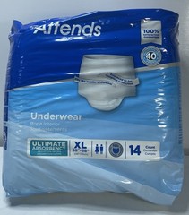 Attends Underwear Adult XL Ultimate Absorbency 4 Bags of 14/56 count total