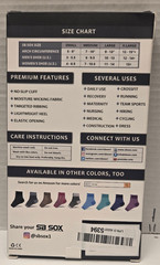 SB SOX/Plantar Fasciitis/Compression Socks/Open Toe/Ankle High/Blue/Size M