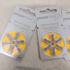 8 Packs Power One Size 10 Hearing Aid Batteries p10
