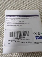 Nvorliy CMC Joint Thumb Arthritis Brace, CMC Thumb Support Brace – Left & Small