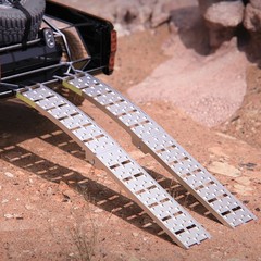 2PCS 7.5FT Heavy Duty Aluminum Loading Ramp for Pickup Truck Bed 1500LB Capacity