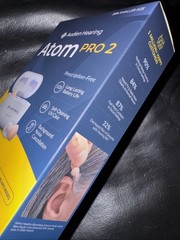 Audien ATOM PRO 2 Wireless Rechargeable OTC Hearing Aids New Sealed