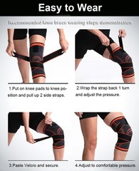 2 Pack Knee Compression Sleeves – XX-Large – Support & Joint Stability