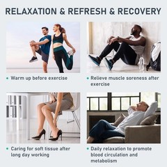 QUINEAR Air Compression Recovery System Sequential Leg Massager Therapy Boots, M