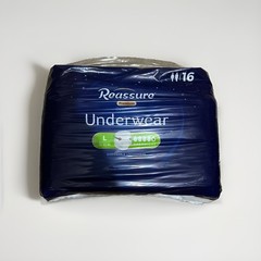 Reassure Unisex Adult Overnight Underwear Size L 36”-50” ~ 3 Packs (16 ea) =48
