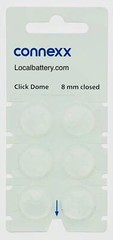 Siemens Connexx Click Dome 8 mm Closed For RIC Hearing Aids – 6 Domes Each