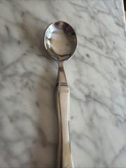 VIVE Weighted Heavy Silverware Flatware for Tremors/Parkinson „Round Soup Spoon“