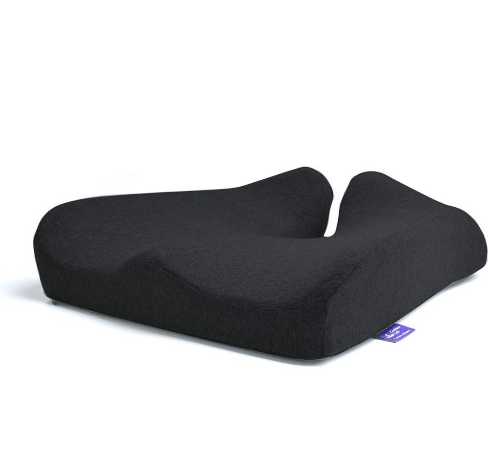 Cushion Lab Patented Pressure Relief Seat Cushion for Long Sitting Hours Black