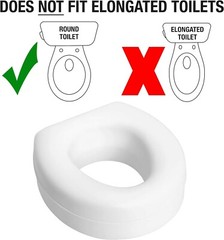 Toilet Seat Riser – Adds 5 Inches in Height for Enhanced Comfort & Elevation