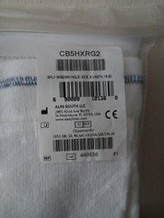 CoolBlue Prosthetic Sock 5 Ply CB5HXRG2 With Sewn Hole Size 5, 6 Length 16-20
