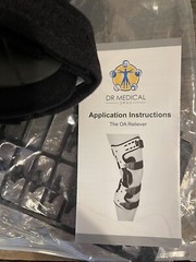 Dr Medical OA Reliever Pair 2 Right KB-138R Left KB-138L Black Knee Brace DRMS
