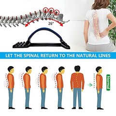 2024 Back Stretcher 4 Level Back Cracker Lower Back Pain Relief Device Adjustabl