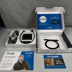 OPEN BOX TV Ears 11741 5.0 Digital Wireless In-Ear Hearing System Black TV Audio