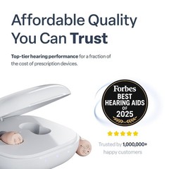 Audien Atom ONE Rechargeable OTC Hearing Aid ITE Discreet Certified Refurbished