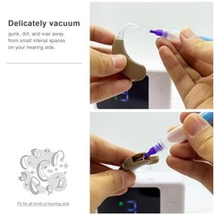 Hearing Aid Vacuum Cleaner & Earwax Aspirator for Hearing Aids, Earbuds, Filters