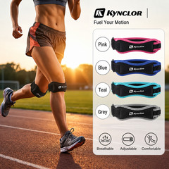 2Pcs Knee Patellar Tendon Strap Adjustable Support Brace for Running Sports