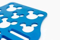 Mouse Head Universal Wheelchair Footplate 7″ x 6″ Front Bolt Fixed Blue
