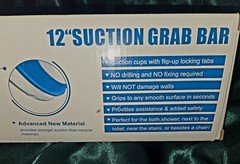 Health Line 12 Inch Suction Grab Bar New In Box NIB