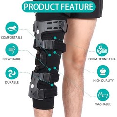 Knee Brace Undersleeve for Men & Womeneg Undersleeve for Knee Brace Closed L