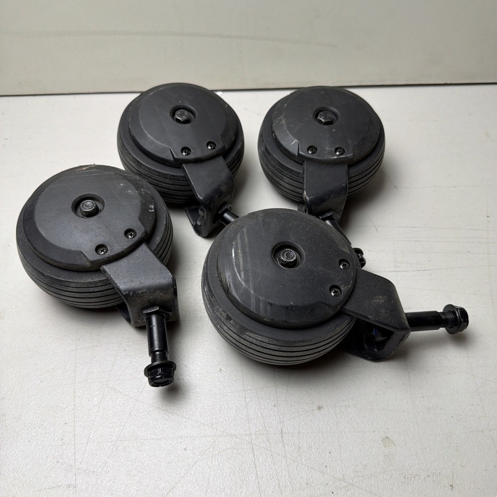 FULL SET of 5″ Caster Wheels Tires & Forks for Pride Jazzy EVO613 Power Chair