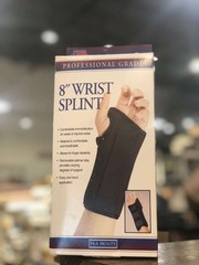 FLA Pro-Lite 8″ Wrist Splint Black Left Hand X-Small Support Guard for Repetitiv