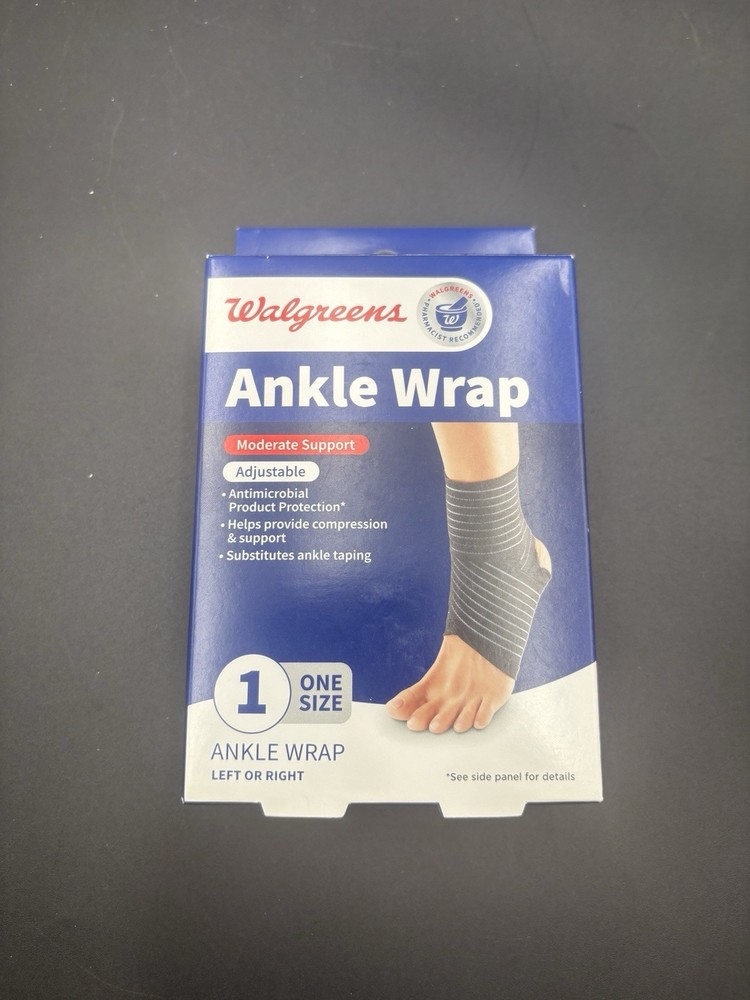 Brand New Walgreens Adjustable Ankle Wrap – One Size (Left or Right) Free Ship