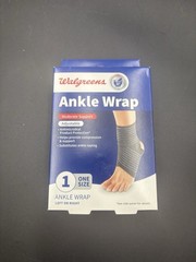 Brand New Walgreens Adjustable Ankle Wrap – One Size (Left or Right) Free Ship