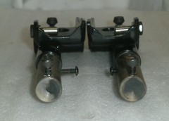 SET OF 2 WHEELCHAIR HINGE BRACKETS VERY GOOD AS PICTURE