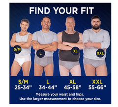 TENA Men Maximum Incontinence Underwear XXL 56 Ct 55-66in Waist Absorbent