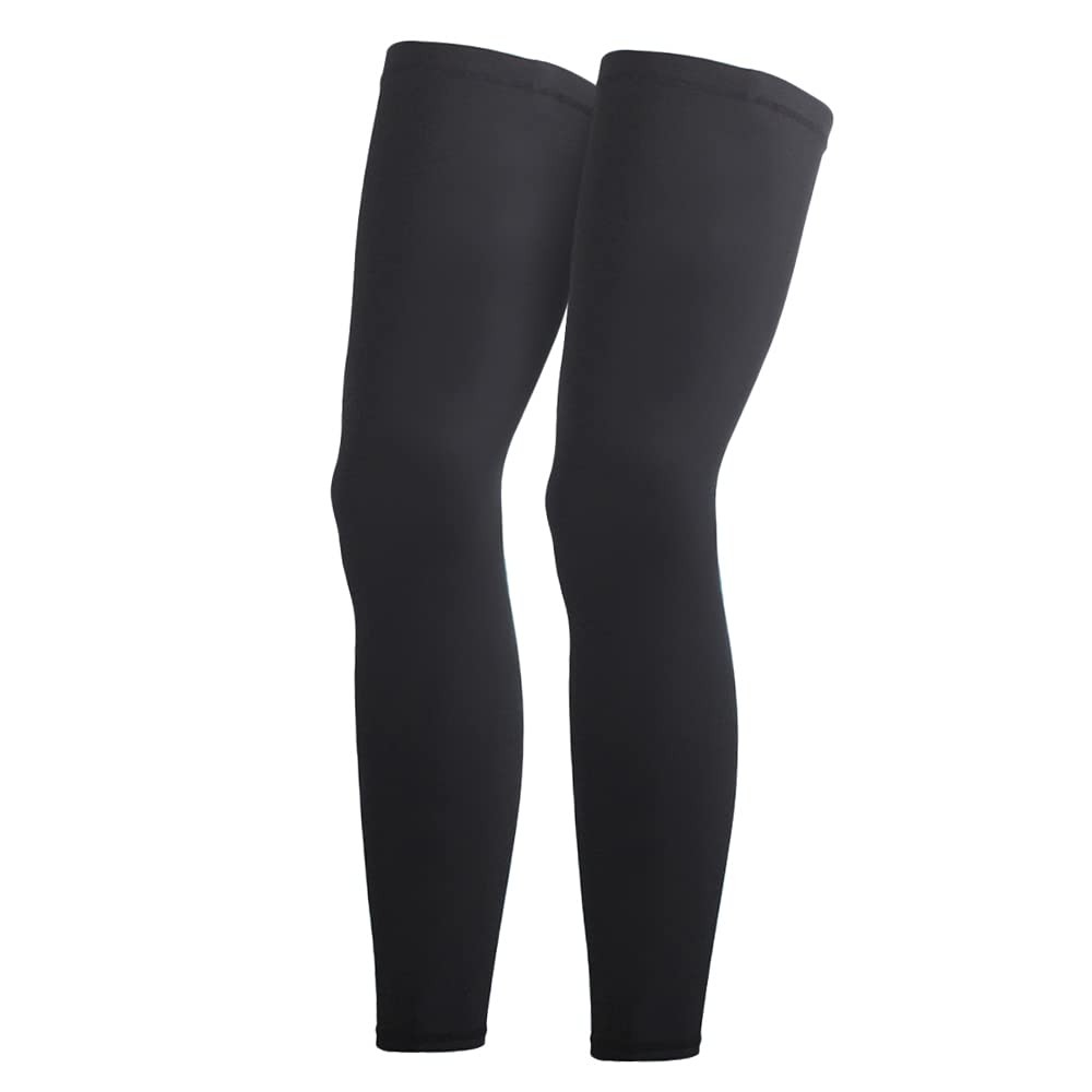 1 Pair Compression Full Length Leg Sleeves Men Women Running Basketball Sports