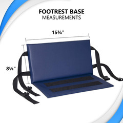 Wheelchair Foot Rest Extender Elevating Pad Leg Cushion Protector, 16 to 20 Inch