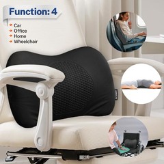 Memory Foam Gel SeatBack Lumbar Support Cushion for Home Office Car Chair Pillow