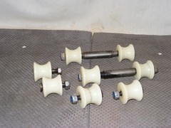 ACORN SUPERGLIDE 120/130 STAIRLIFT ROLLER GUIDE WHEELS W/HARDWARE/BOLTS*SET OF 8