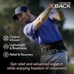 X-Back Brace for Lower Back Pain, Lumbar Support, Large/XLarge (34″-48″)