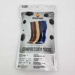 Sparthos Unisex Size L-XL Cobalt Blue 20-30MMHG Firm Compression Socks 1 Pair