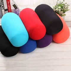 Micro Bead Squishy Hypoallergenic Post Surgery Roll Tube Pillow Solid Color