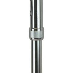 Cane Round Handle Blue Jay Silver with Vinyl Comfort Grip