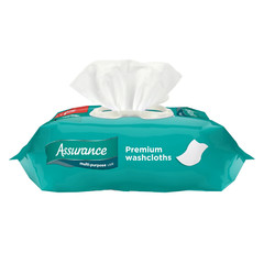 Assurance Premium Disposable Washcloth Wipes, Free From Alcohol, XL (192 Count)