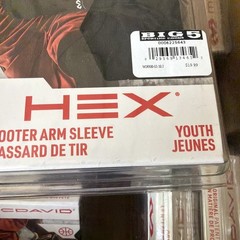 McDavid HEX Protective Shooter Arm Sleeve Black Single OSFM Youth