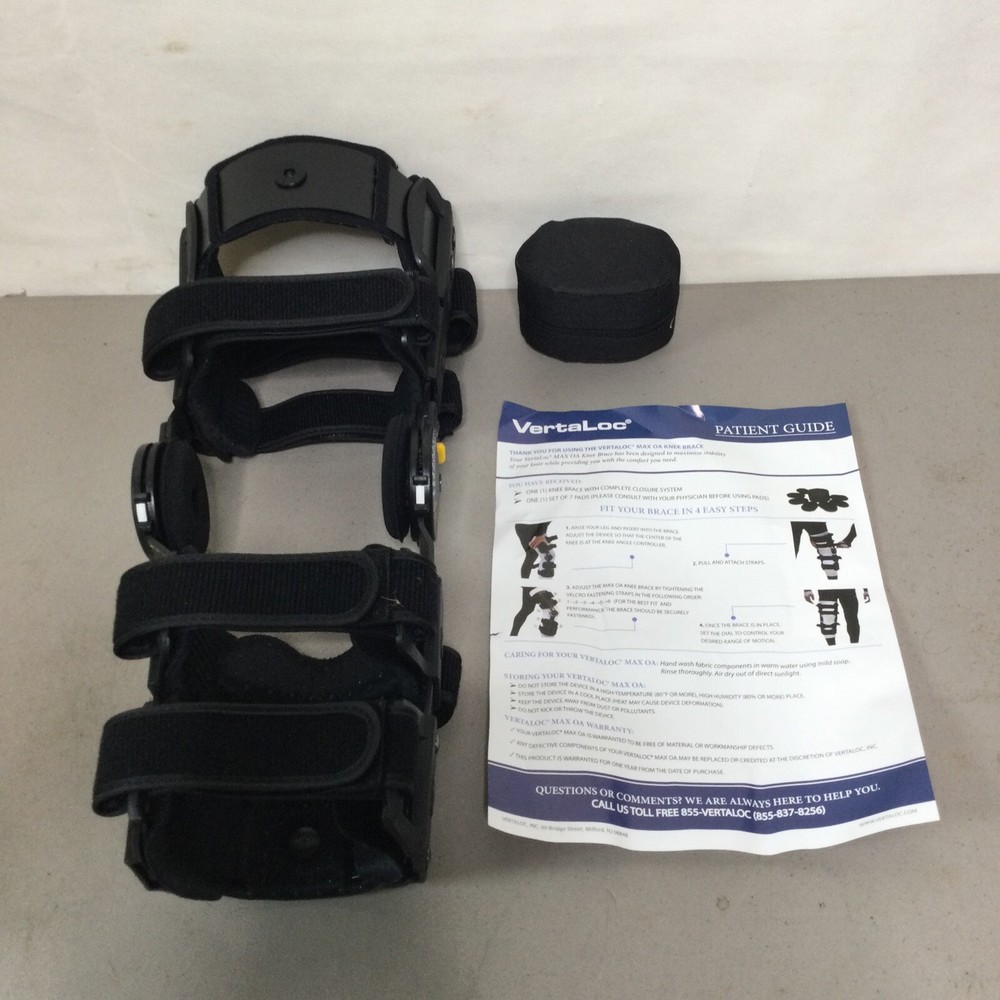Vertaloc Max OA Knee Brace Support RIGHT Size SMALL Black BRAND NEW