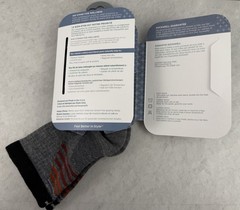 Sockwell Men’s Ascend II Quarter Socks Size M-L 7-10 3 Pairs Grey Red Orange