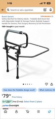 Bedroom Safety Bed Rail for Elderly Adult Heavy Duty Foldable Assist Handle