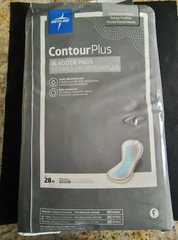 Medline ContourPlus Bladder Pads Moderate 5.5×10.5in 28 qty