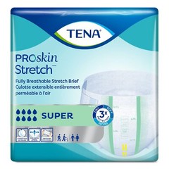 TENA Stretch Super Briefs, Incontinence, Disposable, Heavy Absorbency, Large/XL,