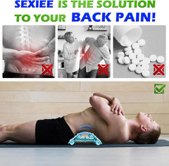 Back Stretcher, Pneumatic Inflatable Lumbar Support Board with Hand Pump & Relea