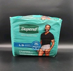 Depend Fit-Flex LG Underwear for Men – Maximum Absorbency – 17ct