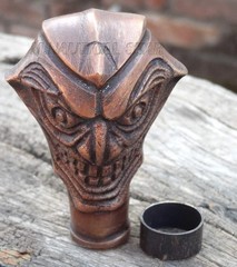 Walking Stick Brass Antique Ghost Style Handle Handmade Design Decorative Gift