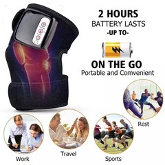 Electric Heated Vibration Knee Joint Brace Therapy Shoulder Massager Pain Relief